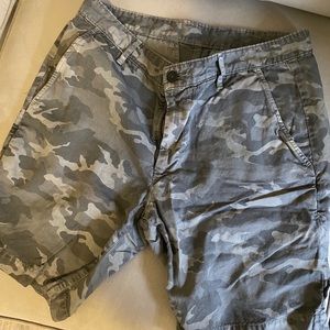 AG Jeans Slim Linen-Blend Trouser Shorts NWT